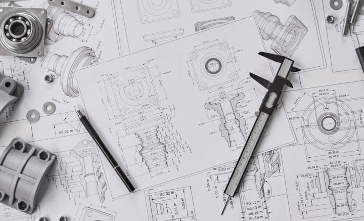 Mechanical and industrial drawings for Industrial design